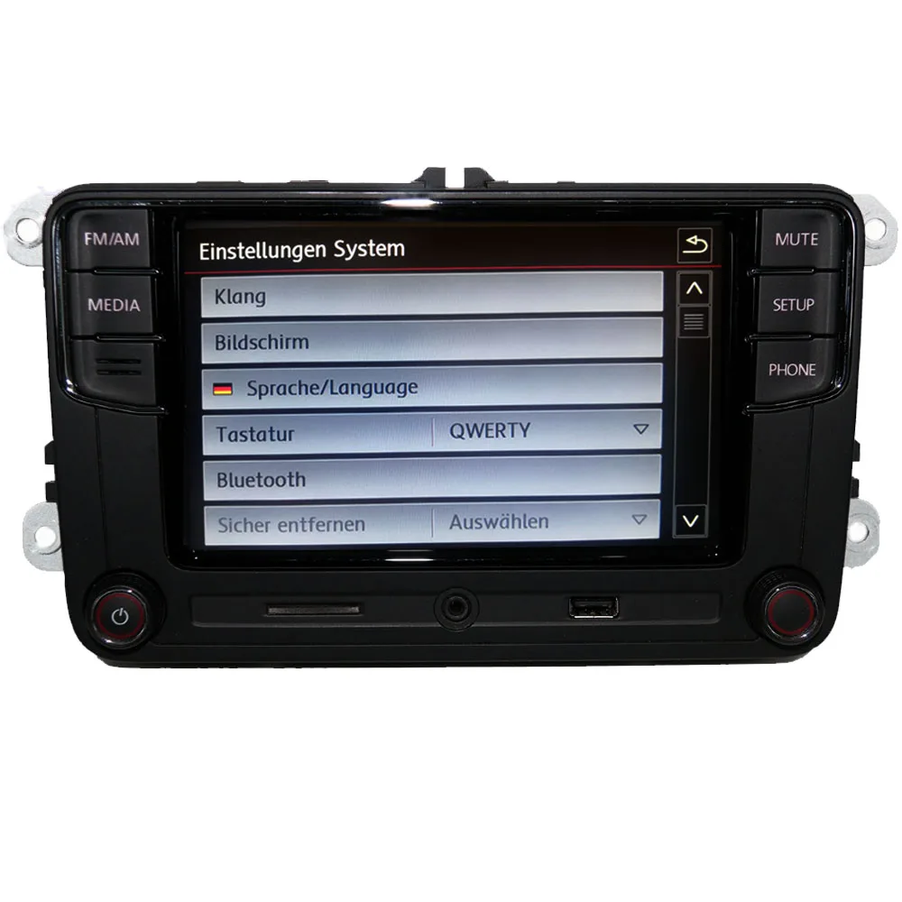 6 5 "автомобильная стереосистема RCD330G + MirrorLink BT USB AUX для VW Golf Caddy Polo Passat Tiguan|CD-плеер