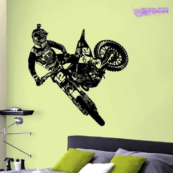 

MXGP Off-road Motorcycle Racing Sticker Vehicle Motocross Posters Vinyl Wall Decals Decor Mural Off-road Autocycle Racing Decal