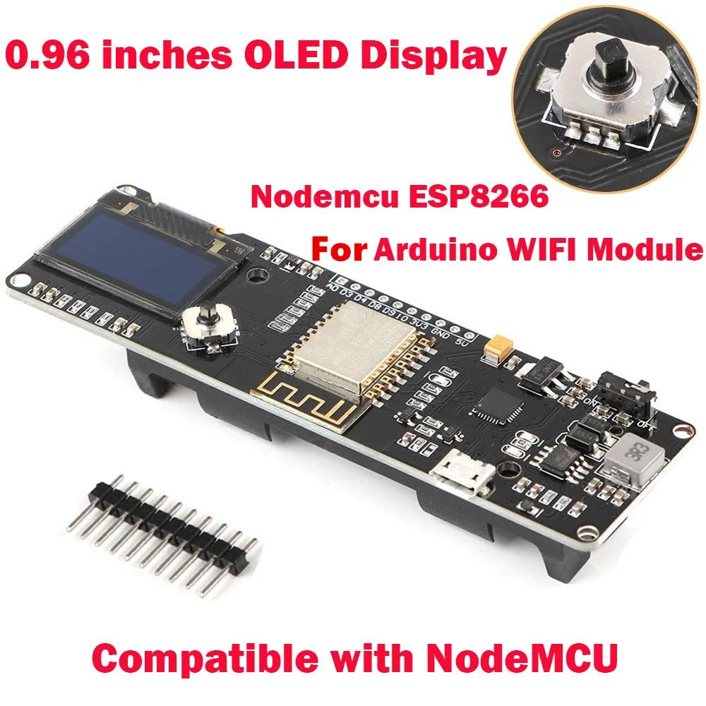 Esp8266 Nodemcu с 0 96 Oled расширенной платформой для разработки температуры и влажности