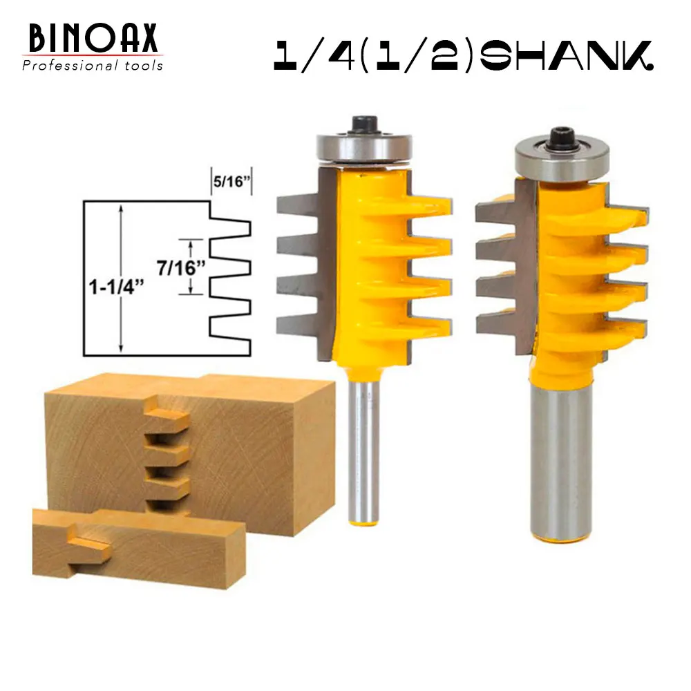 Рельсовая реверсивная клеевая фреза для соединения пальцев конусная