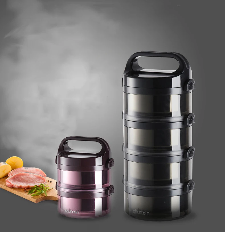Multi-layer Lunch Box High Capacity Stainless Steel Leakproof Food Container Hiking Office School Portable Keep Fresh Bento Box