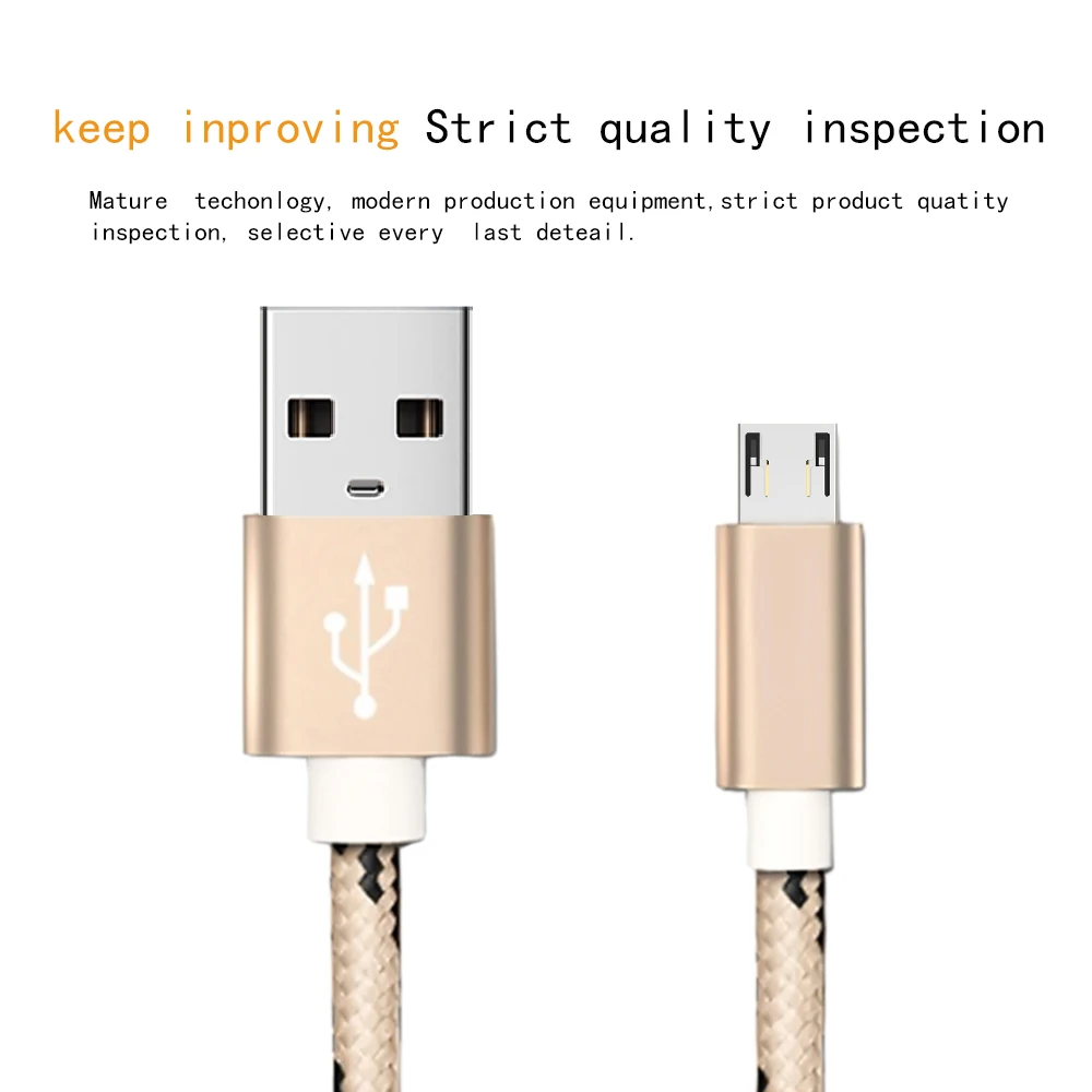 1M/2M микро кабель с разъемом типа C USB 3A быстрой зарядки зарядное устройство для