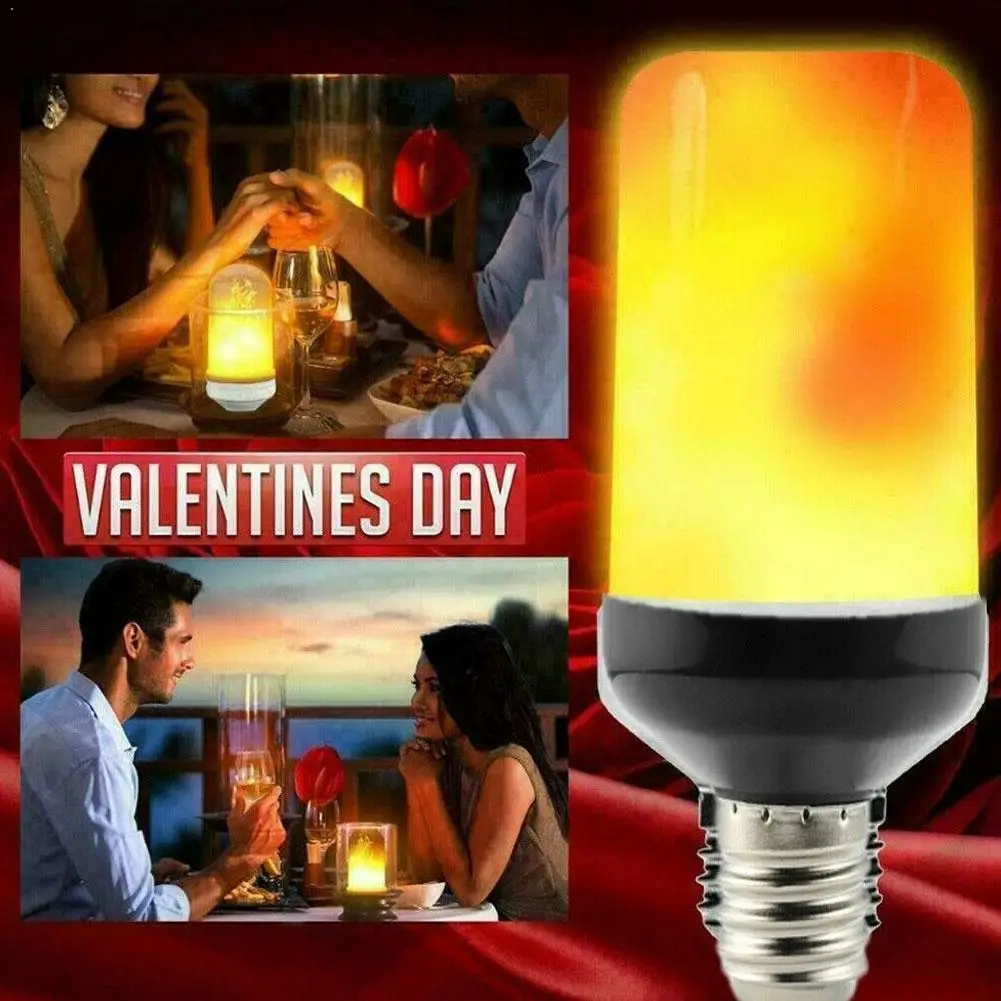 

E27 LED Flicker Flame Light Bulb Simulated Burning Party Light Fire Dynamic Effect Multiple Lamp Flame LED Effect Mode Bulb X9I2