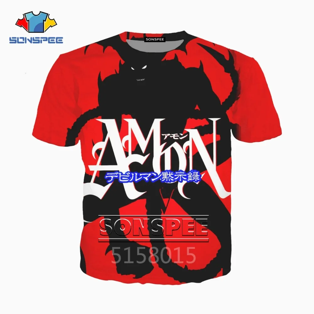 Sonspee Camiseta De Manga Corta Unisex Devilman Crybaby De Anime Harajuku Con Estampado 3d Para Hombre Y Mujer Camiseta De Hip Hop Ropa De Calle Jersey Con Cuello Redondo Xk124a Camisetas Aliexpress