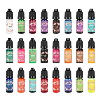 

24 Colors Epoxy Pigment UV Resin Dye Liquid Epoxy Resin Colorant Resin Art DIY AXYD