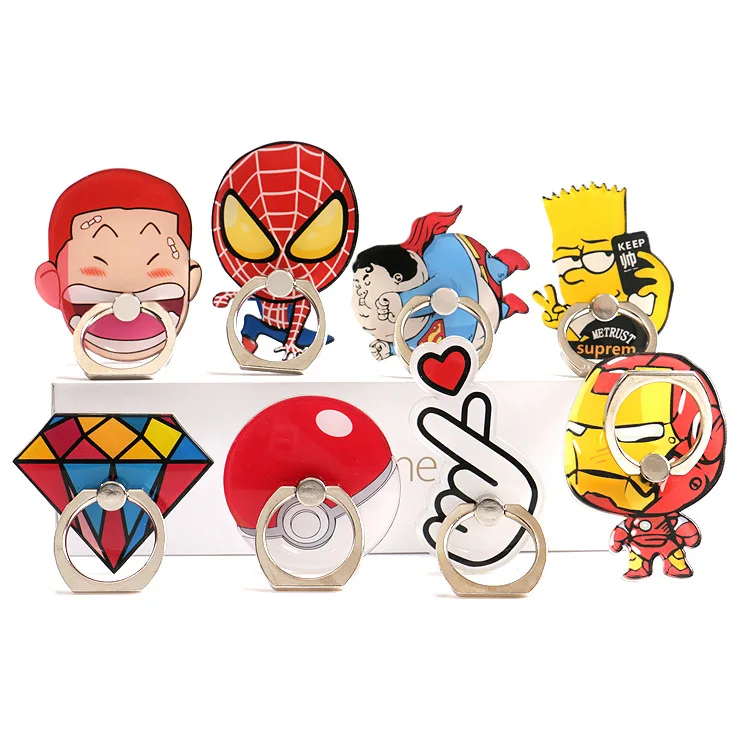 

Cartoon Fastened Ring Mobile Phone Bracket Mobile Phone Decorating Accessories Desktop Stand Cream Phone Case DIY Material