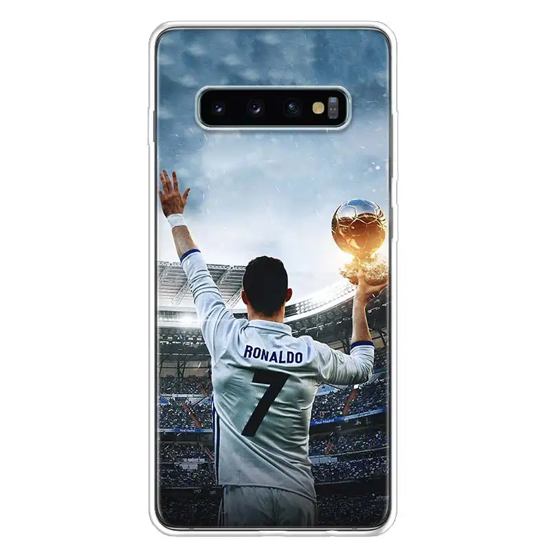 CR7 Криштиану Роналду крышка чехол для телефона для samsung Galaxy S10+ Note 10 9 8 S9 S8 J4 J6 J8 плюс S7 S6 корпус под плетенную сумку