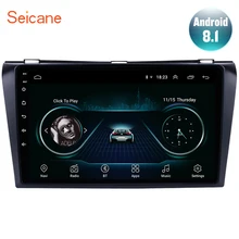 Seicane HD 1024*600 Android 8,1 Автомобильный gps мультимедийный плеер для 2004 2005 2006 2007 2008 2009 Mazda 3 2Din gps Wifi 3g FM SWC