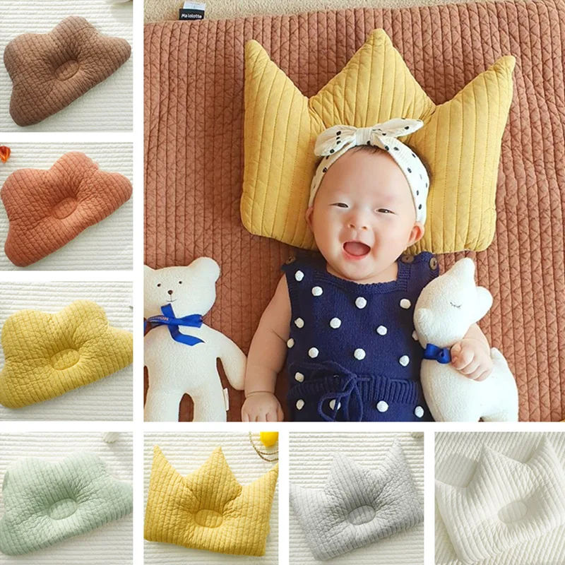 1pcs Newborn Baby Infant Pillows Cute Clouds Crown Shape Baby Pillow