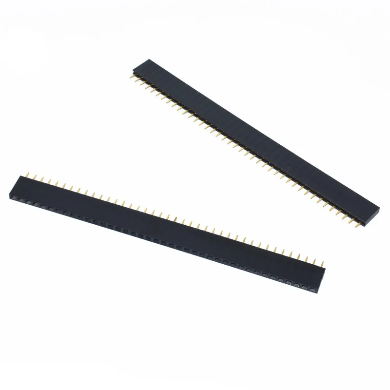 10 шт. 1X40 PIN Однорядный прямой штыревой разъем 2 54 мм шаг полосы 140 40p 40PIN 40 для PCB arduino |