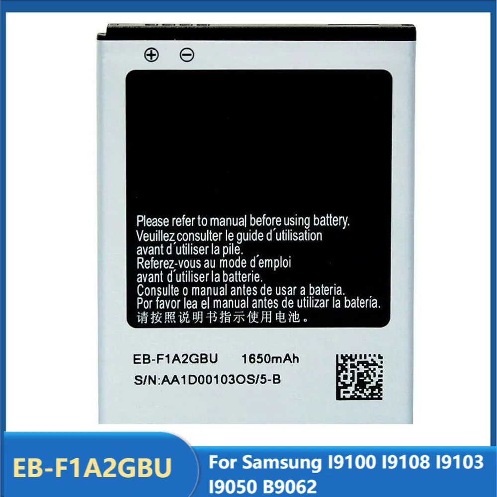 Original Replacement Phone Battery EB-F1A2GBU For Samsung I9100 I9108 I9103 I9050 B9062 Rechargeable Batteries 1650mAh | Мобильные