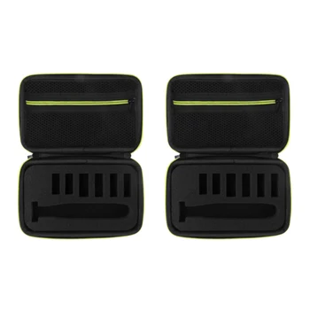 

2Pcs Electric Razor Box EVA Hard Case Trimmer Shaver Pouch Organizer Carrying Bag for One Blade