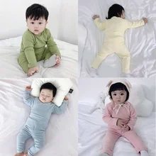 Зимнее детское термобелье, плотный хлопковый Детский Теплый костюм, одежда для маленьких мальчиков и девочек, подштанники, пижамы