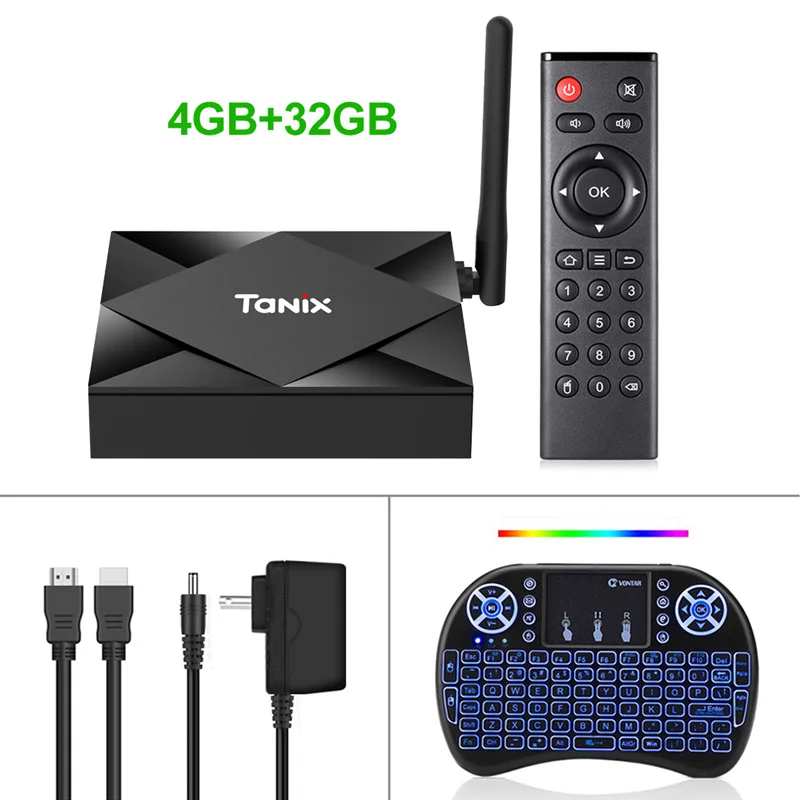4GB 32GB Backlit i8 Tanix TX6S Android 10,0 Смарт ТВ приставка 4 Гб ОЗУ 32 Гб 64 Гб четырехъядерный ТВ приставка Allwinner H616 H.265 4K медиаплеер 2 ГБ 8 ГБ pk Tanix TX6 - Цвет: 4GB 32GB Backlit i8