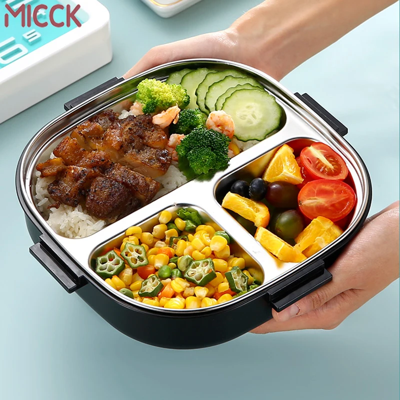Ланч бокс из нержавеющей стали MICCK для детей новый с подогревом 2019 кухонные