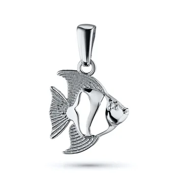 

Pendant in white gold with a diamond