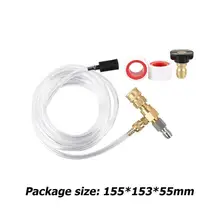 3/8 дюймовая БЫСТРОРАЗЪЕМНАЯ вспененная насадка под высоким давлением Мужская и женская тонкая медная нержавеющая сталь и резина для мойки под давлением