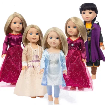 

Born New Baby Fit 14 inch Doll American Clothes Girls' Retro Red Dress Suit For Baby Birthday Gift