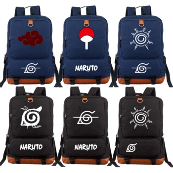 

NARUTO Sharingan Uchiha Sasuke Backpack New Mochila Students School Shoulder Bags Women Men Laptop Bags Travel Rucksack