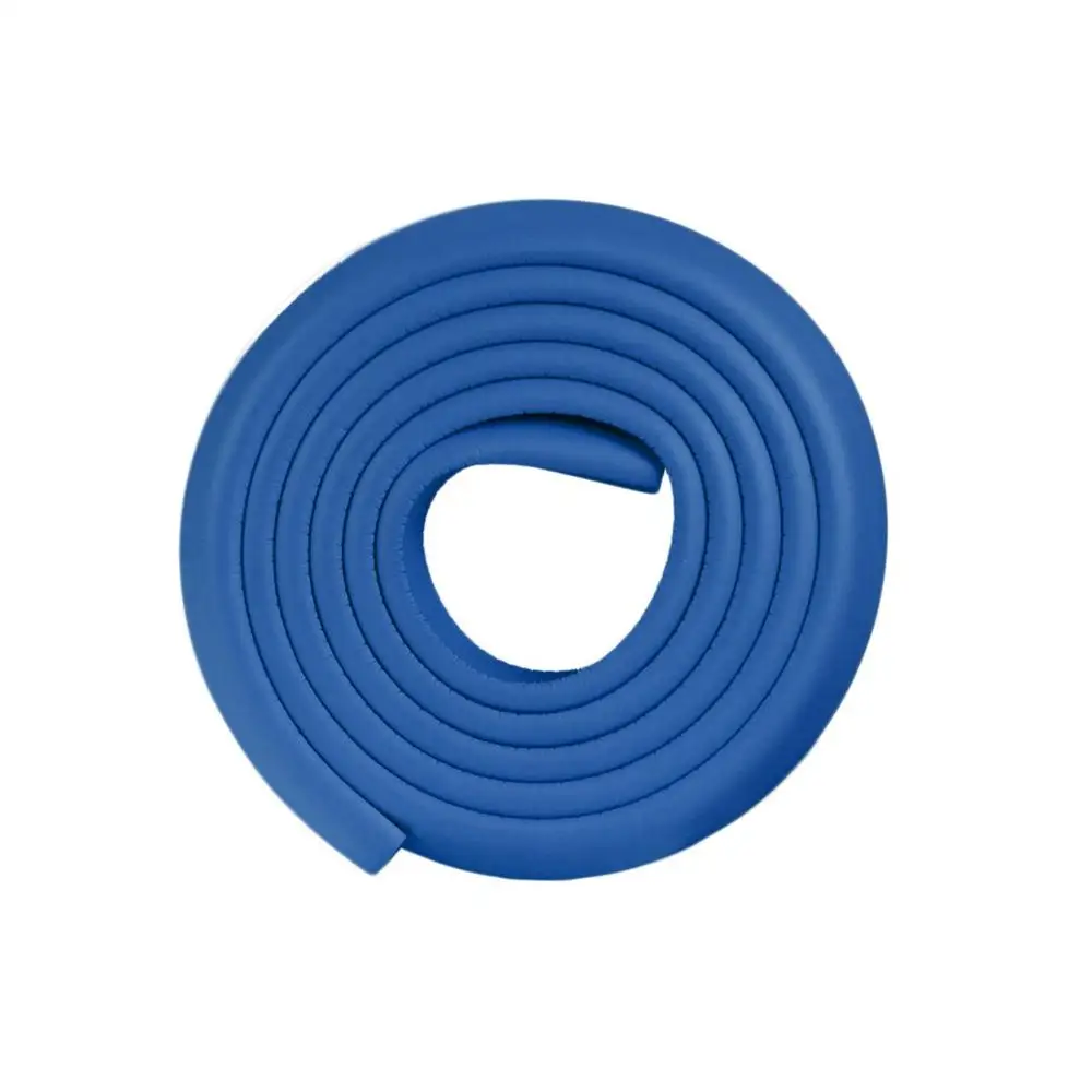 blue 2 м U форма Детская безопасность мягкая угловая пена протектор стол защитная полоса для детской мебели угловой протектор бампер - Цвет: blue