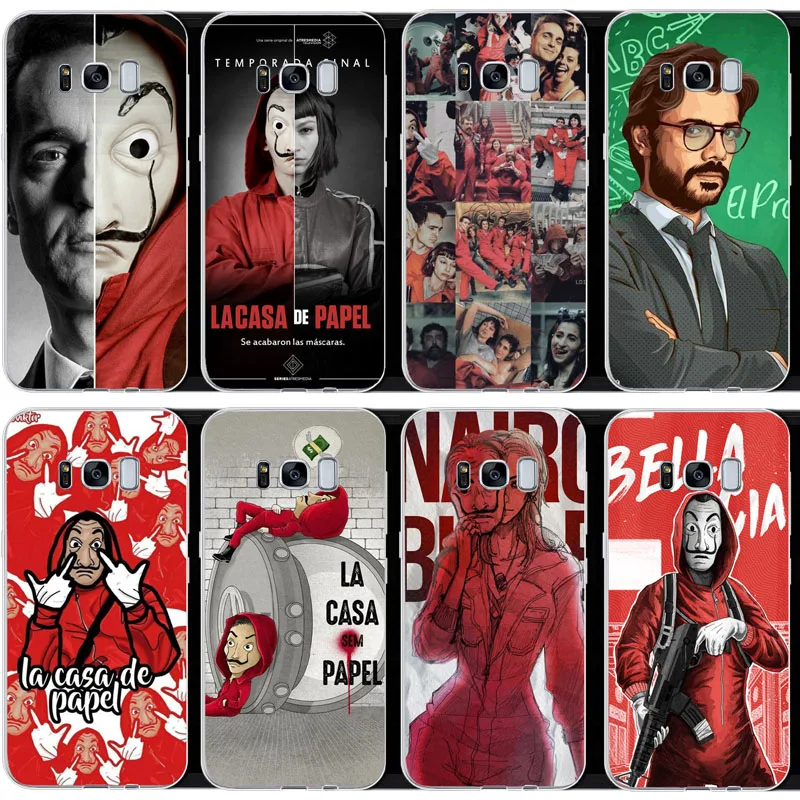 Испания ТВ La Casa de papel деньги чехол-накладка на заднюю панель из силикона и мягкого
