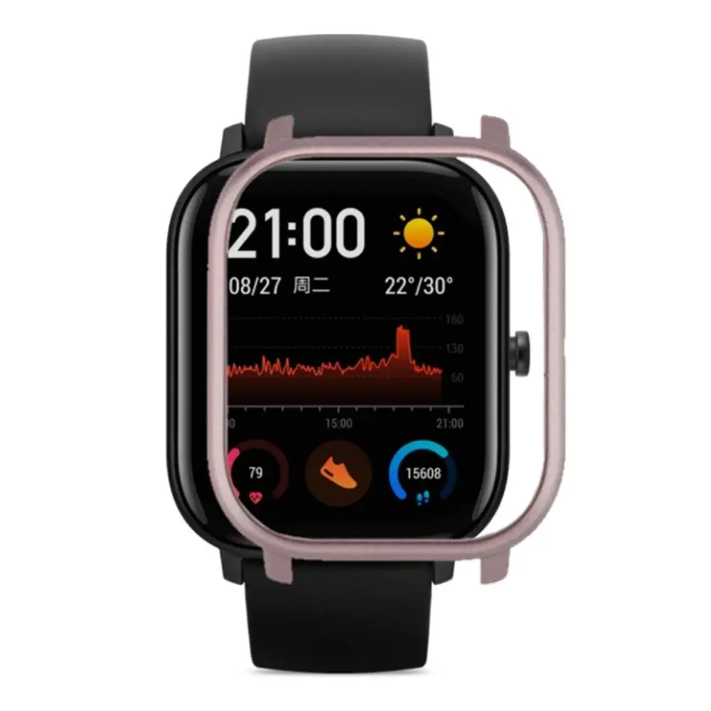 Чехол для часов PC, защитный чехол для Huami Amazfit GTS, защитные аксессуары для умных часов#1121 - Цвет: PK