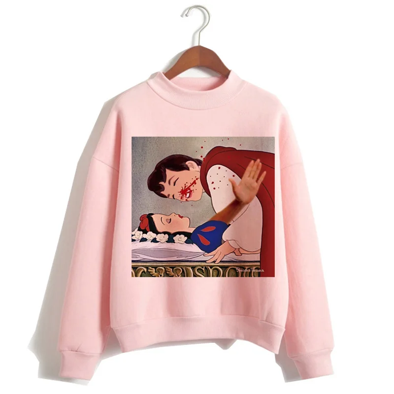 5112 Мода забавная накидка принцессы harajuku корейский стиль ulzzang kawaii 90s хип хоп Мода kawaii Толстовка капюшон негабаритный уличная - Цвет: 5112