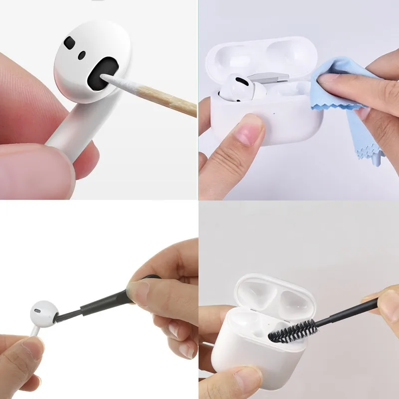 Инструмент для чистки кистей Airpods Pro 2 Чехол Xiaomi Airdots Huawei Freebuds 3 4i Samsung Galaxy bud + buds live