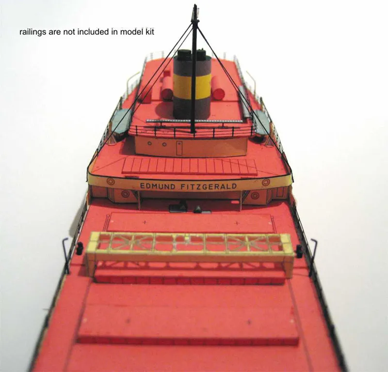1:400 American Great Lakes Freighter The SS Edmund Fitzgerald Paper Model Kit Handmade Toy Puzzles