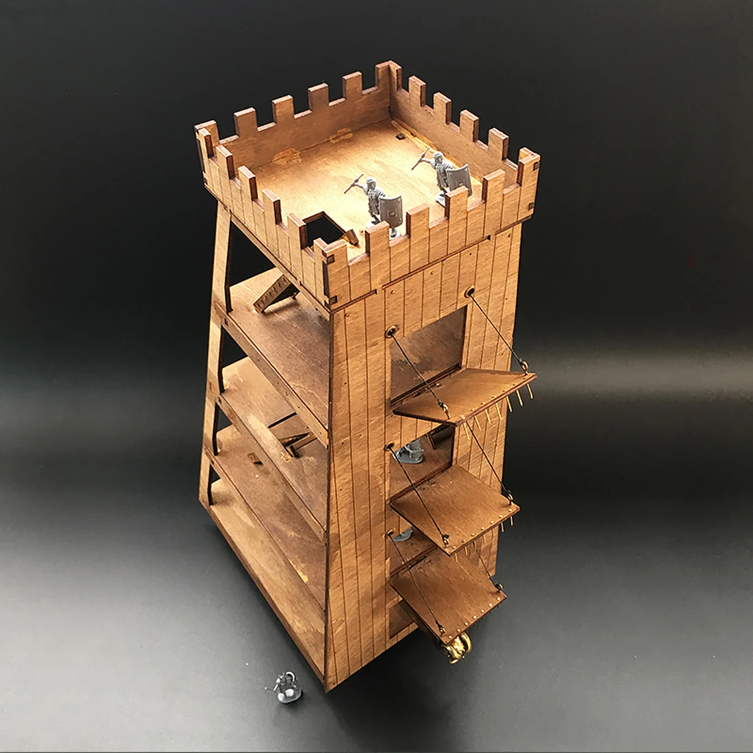 Surwish 1: 72 DIY старинная колесница модель осадная машина деревянная 3d головоломка деревянная игрушка деревянные пазлы для детей-римская осадная башня