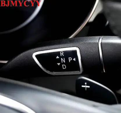 BJMYCYY для Mercedes Benz C Class W205 2014 2015 алюминиевый внутренний рычаг переключения передач +