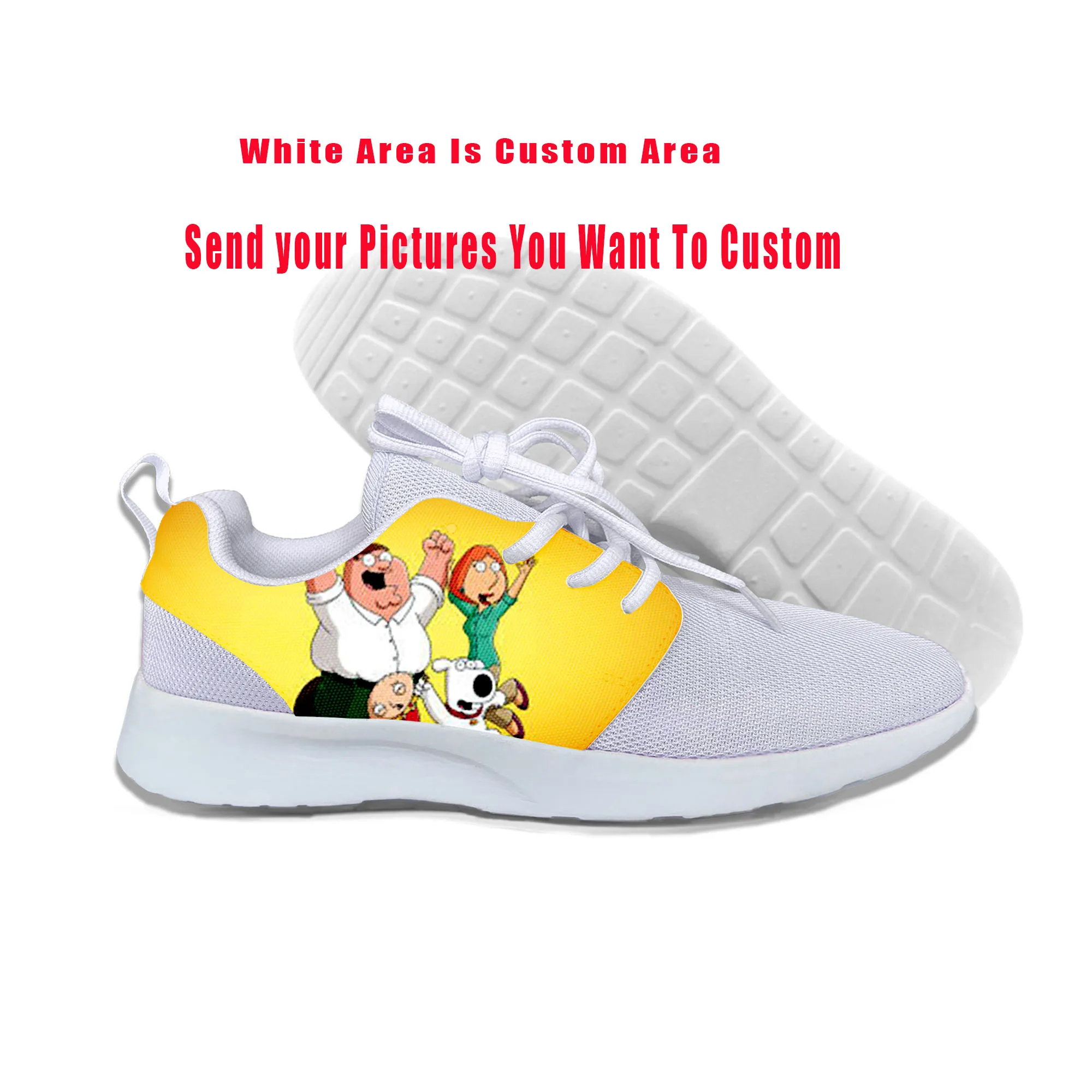 

2019 Hot Cool Fashion New High Quality Summer Sneakers Handiness Casual Shoes 3D Printed Cartoon Funny For Men Women Family Guy