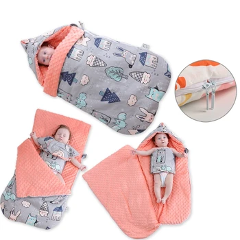 

Thicken Cotton Infant Sleeping Envelopes Baby Sleeping Bags Swaddle Baby Bebe Covering Cartoons Child Sleep 3 in 1 Sleeping Bags