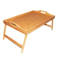 Portable Bamboo Wood Bed Tray Breakfast Laptop Desk 5