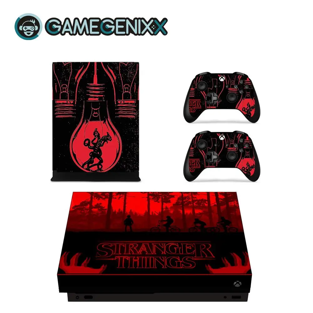 GAMEGENIXX Кожа Наклейка виниловая оберточная Крышка для Xbox One X консоли и 2 контроллеров-ужас крови