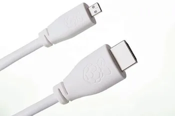 

T7689AX - Raspberry Pi Accessory, Raspberry Pi 4 Model B HDMI Cable, Micro HDMI To HDMI, 1m, White