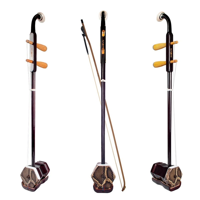 

NAOMI Wooden Erhu Chinese Traditional Erhu Exclusive Engraved Code Urheen Musical Stringed Instruments Erhuc + Erhu Box