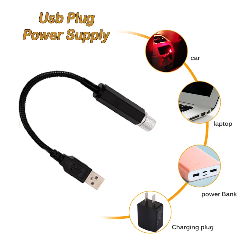 Автомобильный USB светодиодный атмосферный светильник в виде звезды, DJ RGB, Красочный музыкальный звуковой светильник, Рождественский декоративный светильник для интерьера