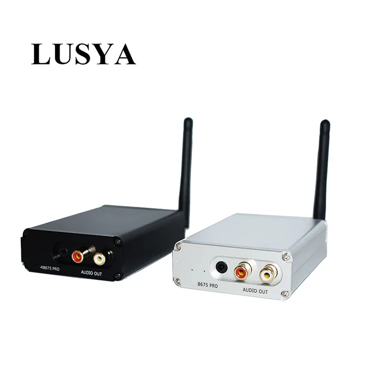Lusya Csr8675 Bluetooth 5.0 Wireless Receiver APTX HD/LDAC PCM5102A DAC Decoding 3.5mm RCA Output 24bit With Antenna