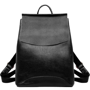 

2020 women's leather backpack high quality ladies backpack luxury designer large capacity casual daily bag girl