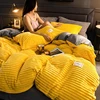 Thicken Flannel Duvet Cover Solid Color Warm Coral Velvet Quilt Cover Modern Ultra Soft Luxury Comforter Covers Winter Bedding ► Photo 2/6