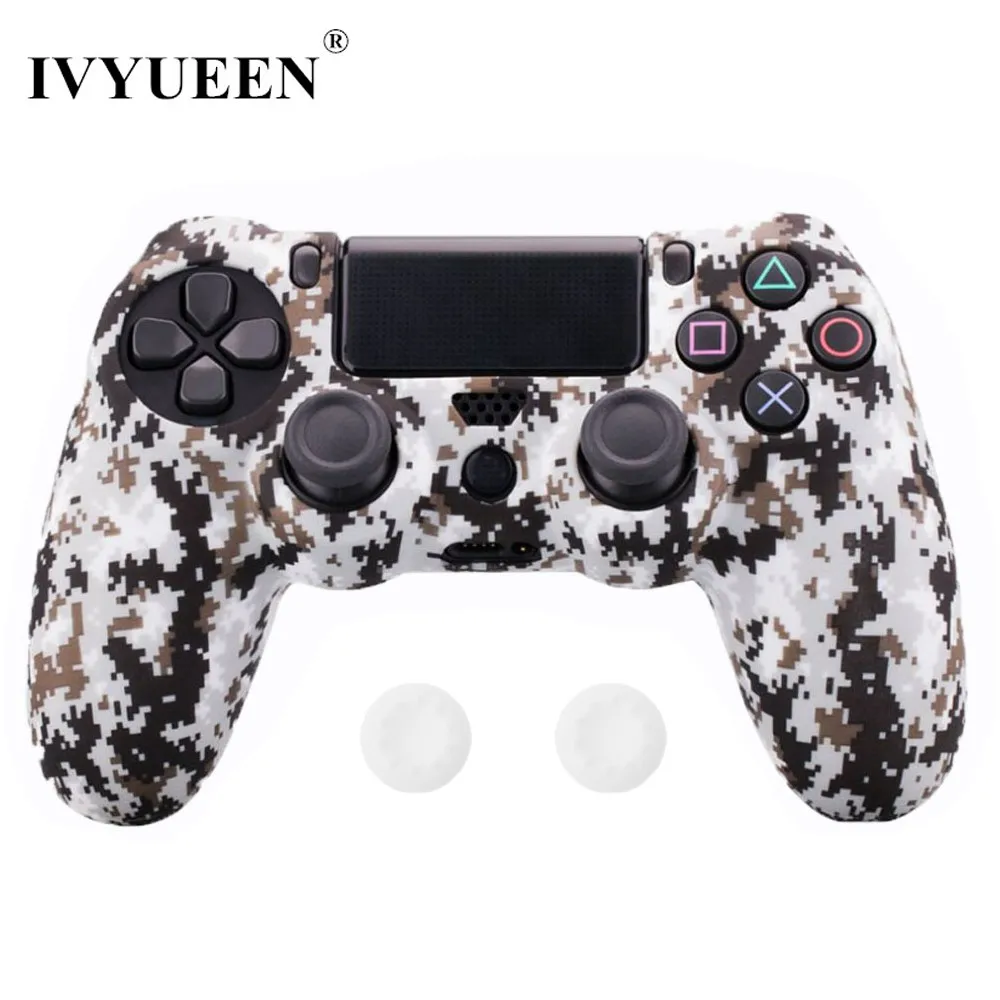 IVYUEEN 10 шт. силиконовый защитный чехол для sony playstation 4 PS4 DS4 Pro тонкий беспроводной контроллер Крышка Аксессуары для игр