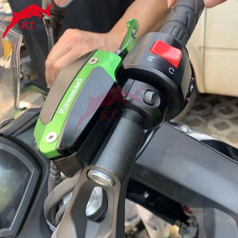 Алюминиевый передний тормозной резервуар для KAWASAKI ER6N ER6 F ER6F E R6N 2009 2016|Накладки и