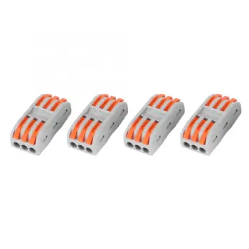 

20PCS 11~28AWG PCT-2-3 Orange Quick Wiring Terminals Cable Connectors for Electrical Parts Terminal Block