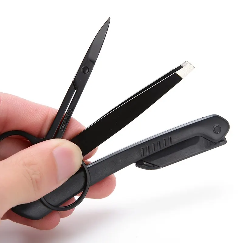 3pcs/set Eyebrow Scissors Eyebrow Cutter Eyebrow Knife Thrush Set Women