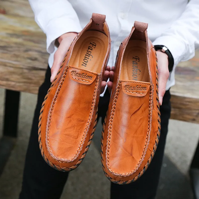 

Leather Shoes Men Loafers Casual Shoes Men Moccasins Loafers Large Size Men Loafers KPOCCOBKN Shoes