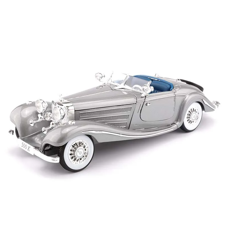 Модель автомобиля Maisto из сплава модель 1: 18 Mercedes 500k классический автомобиль оригинальная Заводская модель автомобиля коллекция украшений для дома