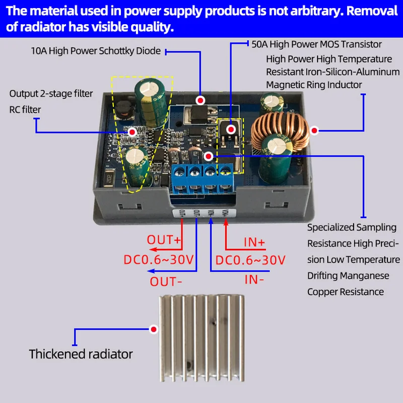 SK35 DC 5-30V 4A 35W 12V 24V Автоматический повышающий/понижающий преобразователь CC CV Регулируемый Модуль питания для солнечной зарядки