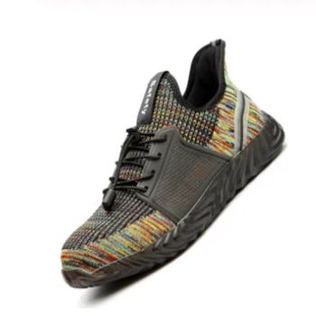 

2020 men's military boots plus size work safety boots outdoor steel toe cap safety shoes camouflage military shoes men's punctur