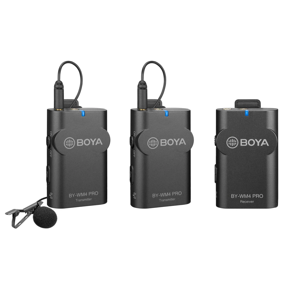 BY-WM4 Pro K2 BOYA BY-WM4 Pro K2 K1 телефон беспроводной Lav микрофон видео аудио петличный микрофон для DSLR камеры DV смартфон Vlog прямая трансляция - Цвет: BY-WM4 Pro K2